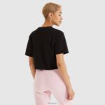 mujer camiseta corta alberta ropa Ellesse negro PZZNT68 - Image 3