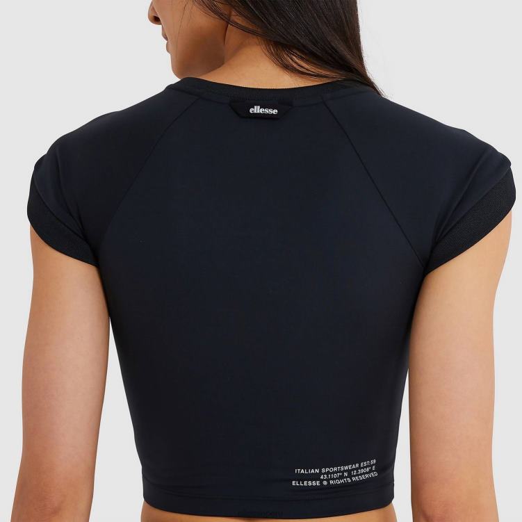 mujer camiseta corta arianne ropa Ellesse negro PZZNT214 - Image 4