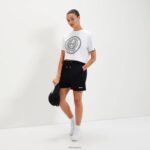 mujer camiseta corta carala ropa Ellesse blanco PZZNT94
