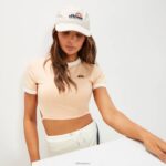 mujer camiseta corta chee ropa Ellesse naranja claro PZZNT55
