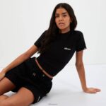 mujer camiseta corta chelu ropa Ellesse negro PZZNT85 - Image 2