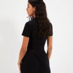 mujer camiseta corta chelu ropa Ellesse negro PZZNT85 - Image 4