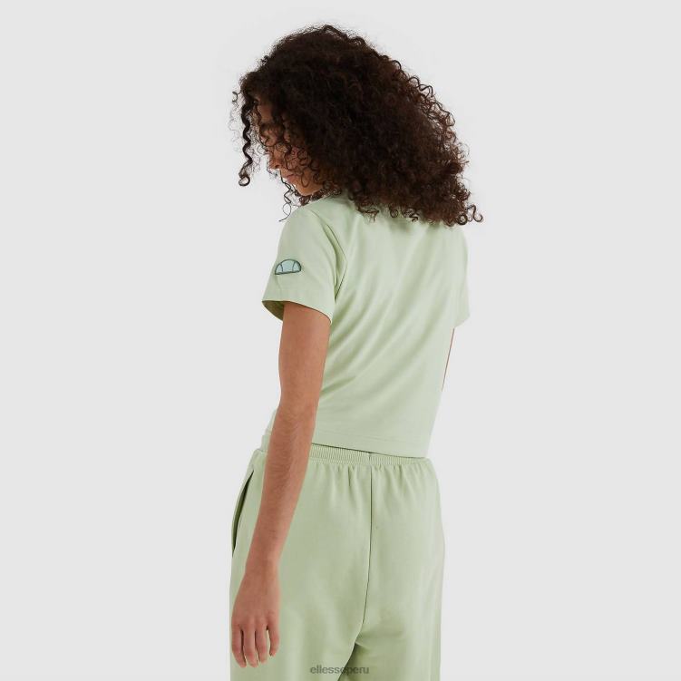 mujer camiseta corta con gotero ropa Ellesse verde claro PZZNT545 - Image 3