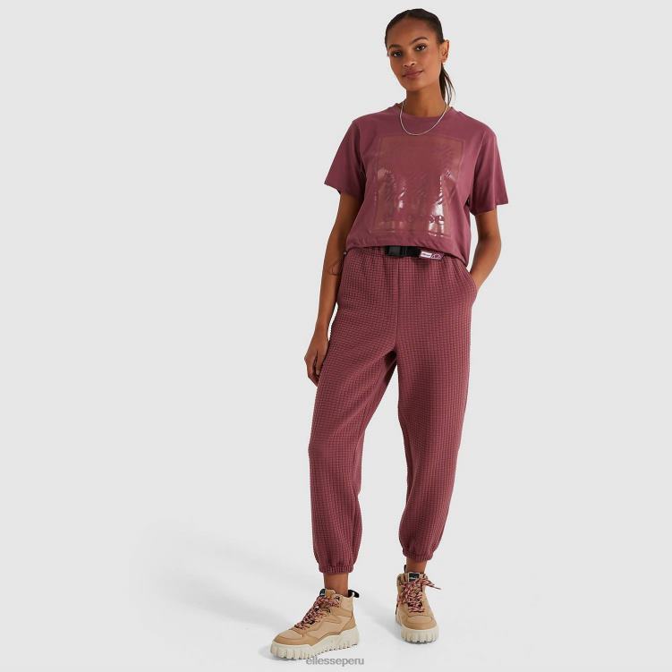 mujer camiseta corta de almendras ropa Ellesse Rosa oscuro PZZNT215 - Image 2