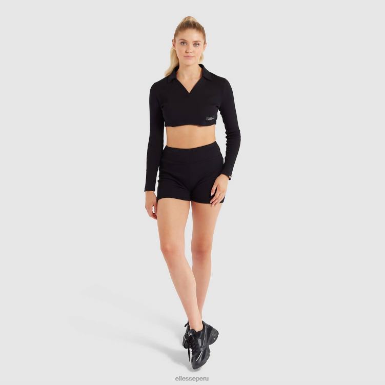 mujer camiseta corta harrie ropa Ellesse negro PZZNT197 - Image 2