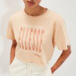 mujer camiseta corta volia ropa Ellesse marrón claro PZZNT88 - Image 4