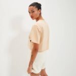 mujer camiseta corta volia ropa Ellesse marrón claro PZZNT88 - Image 5