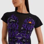 mujer camiseta mircela ropa Ellesse todo estampado PZZNT202 - Image 4
