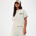 mujer camiseta tolín ropa Ellesse blanquecino PZZNT82