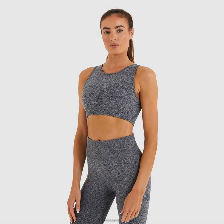 mujer chaleco corto en llamas ropa Ellesse marga gris PZZNT200 - Image 1