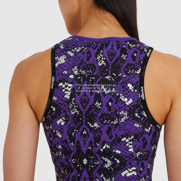 mujer chaleco corto kinarva ropa Ellesse todo estampado PZZNT199 - Image 4