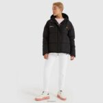 mujer chaqueta acolchada pejo ropa Ellesse negro PZZNT1 - Image 2
