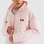 mujer chaqueta acolchada pejo ropa Ellesse Rosa claro PZZNT7 - Image 4
