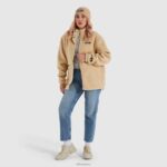 mujer chaqueta taburno ropa Ellesse beige PZZNT167 - Image 2