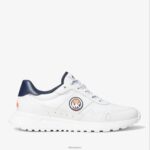 mujer entrenador mk monroe zapatos Ellesse blanco PZZNT543 - Image 2