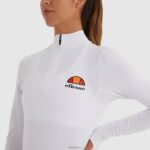 mujer sofira top con cremallera 1/4 ropa Ellesse blanco PZZNT95 - Image 4