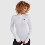 mujer sofira top con cremallera 1/4 ropa Ellesse blanco PZZNT95 - Image 5