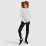 mujer sofira top con cremallera 1/4 ropa Ellesse blanco PZZNT95 - Image 6