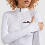 mujer sofira top con cremallera 1/4 ropa Ellesse blanco PZZNT95 - Image 8