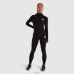 mujer sofira top con cremallera 1/4 ropa Ellesse negro PZZNT96 - Image 2