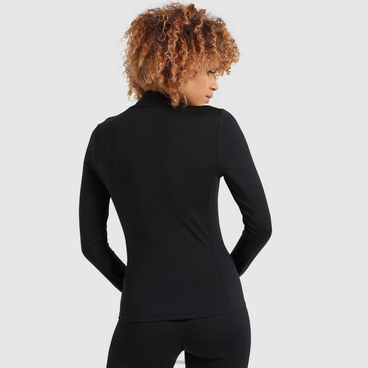 mujer sofira top con cremallera 1/4 ropa Ellesse negro PZZNT96 - Image 7