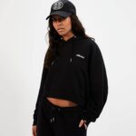 mujer sudadera con capucha halo ropa Ellesse negro PZZNT21 - Image 2
