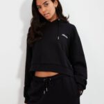 mujer sudadera con capucha halo ropa Ellesse negro PZZNT21 - Image 3