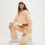 mujer sudadera corta canleo ropa Ellesse marrón claro PZZNT40