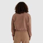 mujer sudadera corta popsy ropa Ellesse marrón PZZNT170 - Image 3