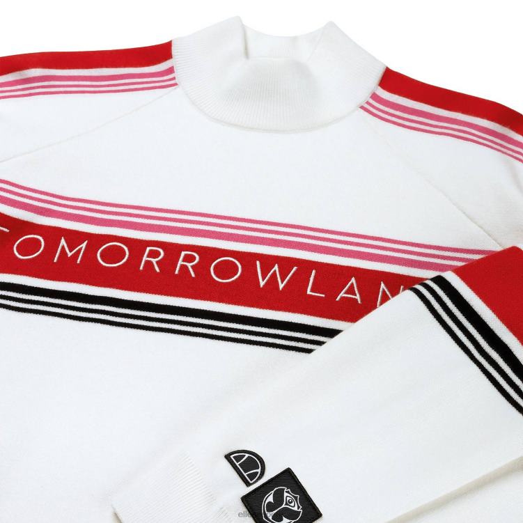mujer sudadera de punto del mundo del mañana ropa Ellesse blanco PZZNT36 - Image 6