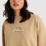 mujer sudadera suellen ropa Ellesse marrón claro PZZNT180 - Image 4