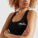 mujer sujetador sostino ropa Ellesse negro PZZNT65 - Image 8