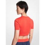 mujer top corto de algodón orgánico mk ropa Ellesse logo PZZNT75 - Image 2
