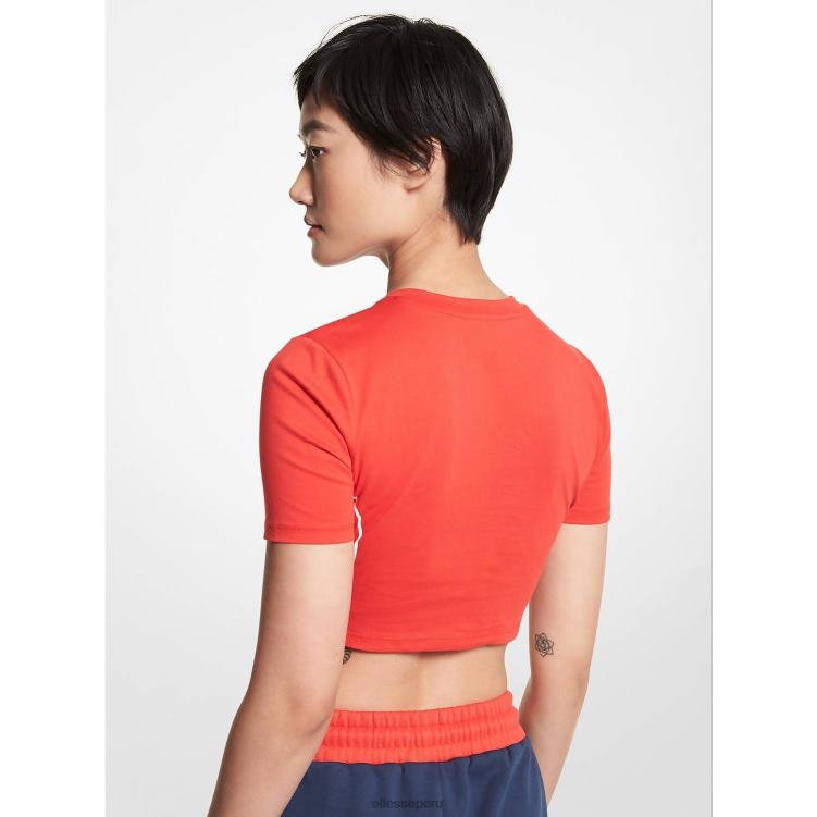 mujer top corto de algodón orgánico mk ropa Ellesse logo PZZNT75 - Image 2