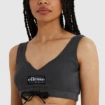 mujer top sujetador orgánico ropa Ellesse negro PZZNT219 - Image 4