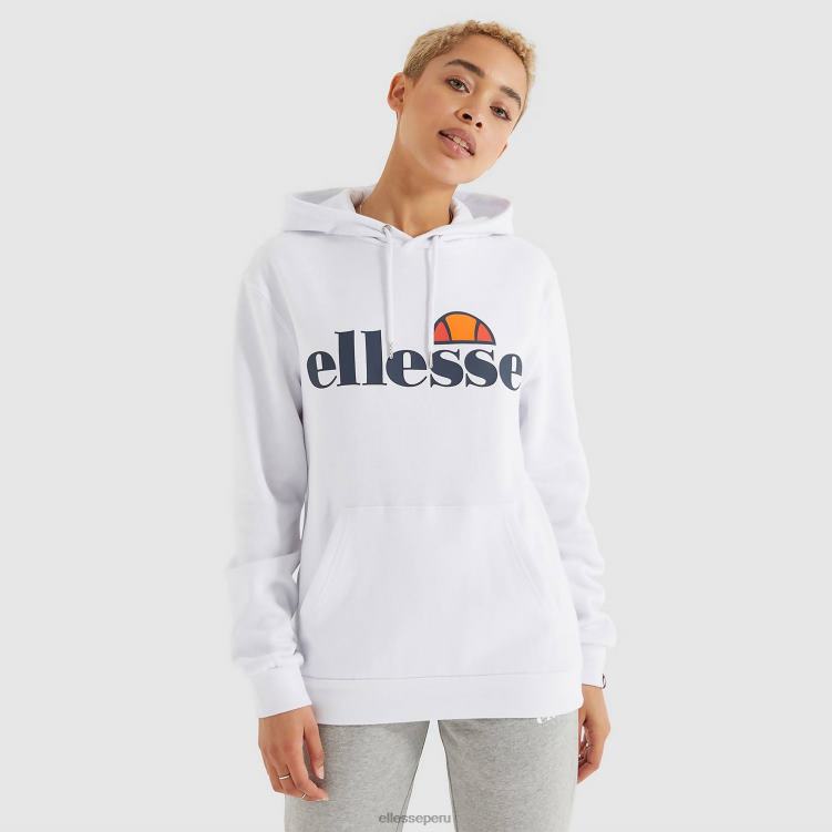 mujer torices oh sudadera con capucha ropa Ellesse blanco PZZNT25 - Image 1