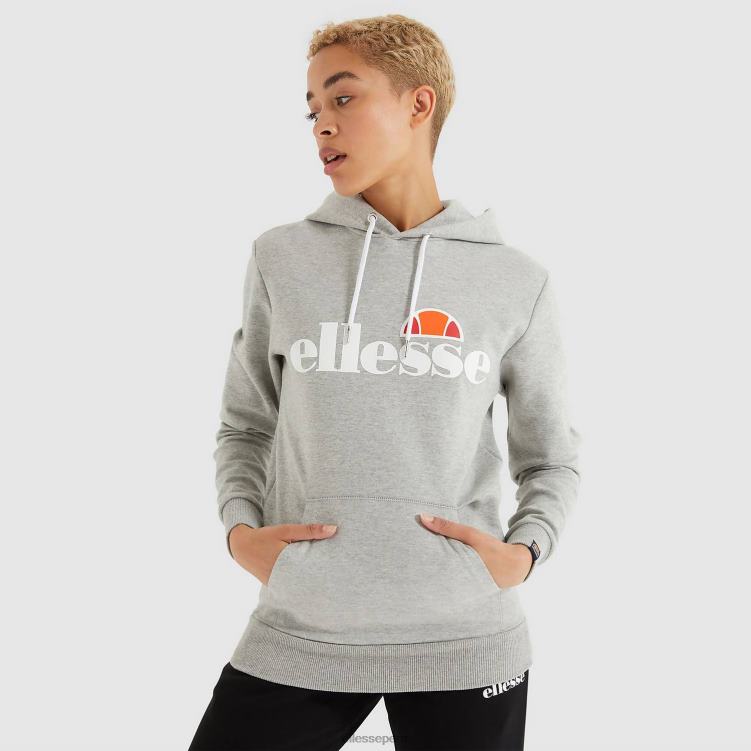 mujer torices oh sudadera con capucha ropa Ellesse marga gris PZZNT26 - Image 1