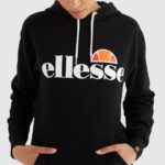 mujer torices oh sudadera con capucha ropa Ellesse negro PZZNT24 - Image 4