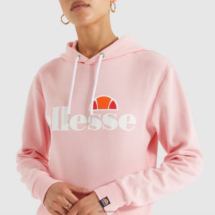 mujer torices oh sudadera con capucha ropa Ellesse Rosa claro PZZNT27 - Image 4