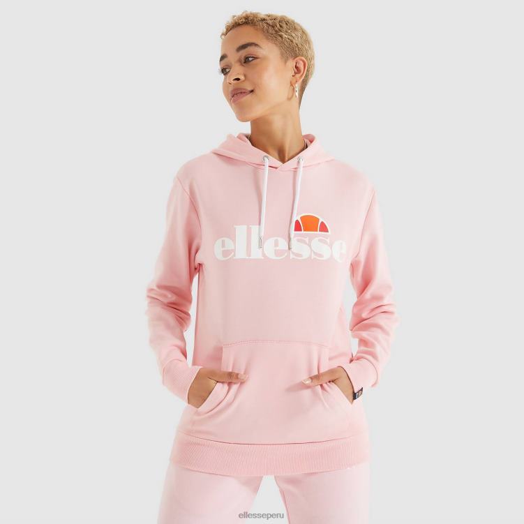mujer torices oh sudadera con capucha ropa Ellesse Rosa claro PZZNT27 - Image 1