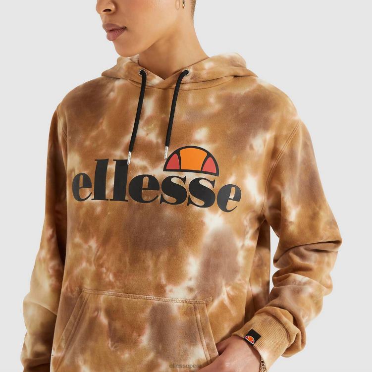 mujer torices oh sudadera con capucha ropa Ellesse teñido anudado PZZNT174 - Image 4