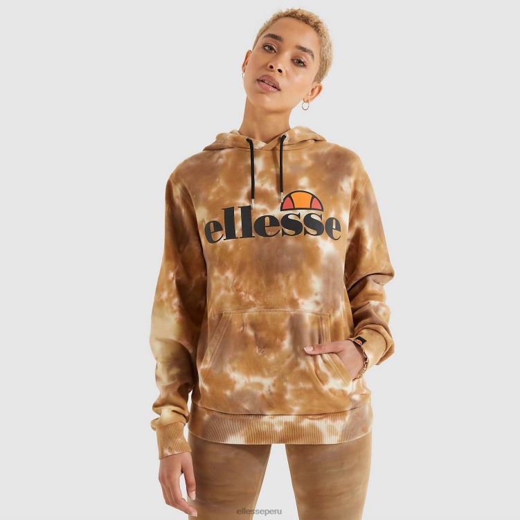 mujer torices oh sudadera con capucha ropa Ellesse teñido anudado PZZNT174 - Image 1
