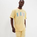 unisexo camiseta calipsis ropa Ellesse amarillo claro PZZNT73 - Image 3