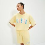 unisexo camiseta calipsis ropa Ellesse amarillo claro PZZNT73 - Image 4