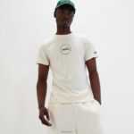 unisexo camiseta de melodía ropa Ellesse blanquecino PZZNT81