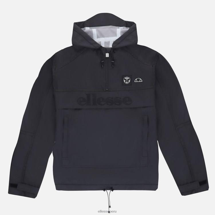 unisexo chaqueta cortavientos del mañana ropa Ellesse negro PZZNT12 - Image 1