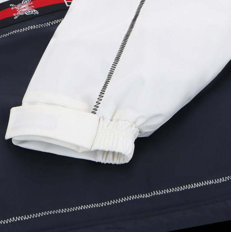 unisexo chaqueta de esquí del mañana ropa Ellesse blanco negro PZZNT9 - Image 6
