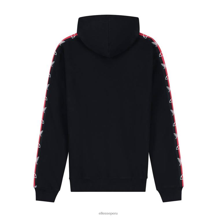 unisexo el mundo del mañana con capucha ropa Ellesse negro PZZNT44 - Image 3