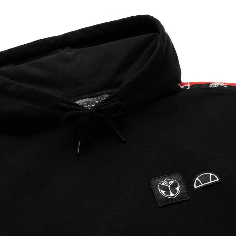 unisexo el mundo del mañana con capucha ropa Ellesse negro PZZNT44 - Image 4