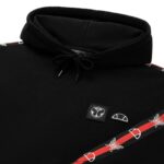 unisexo el mundo del mañana con capucha ropa Ellesse negro PZZNT44 - Image 5